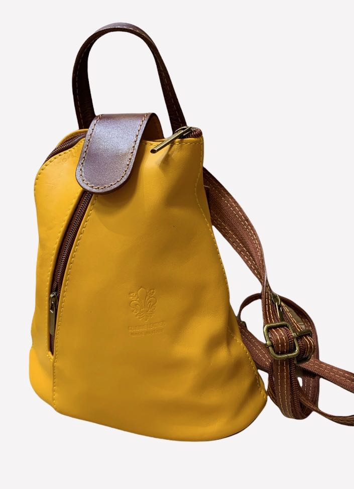 

Рюкзак Italian Bags 3358_yellow_brown Кожаный Коричневый