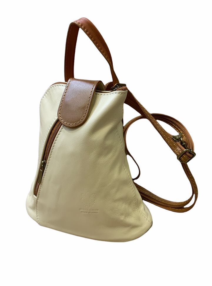 

Рюкзак Italian Bags 3358_beige_cuoio Кожаный Бежевый