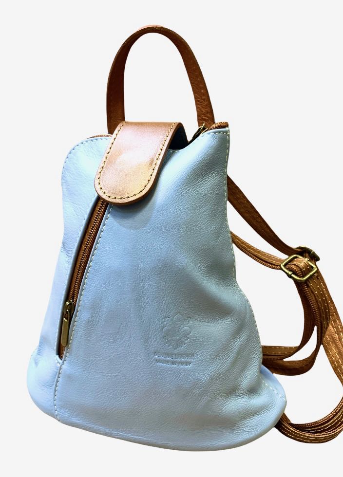 

Рюкзак Italian Bags 3358_sky_cuoio Кожаный Синий