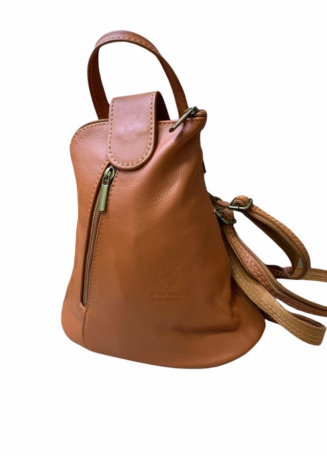 

Рюкзак Italian Bags 3358_cuoio Кожаный Коньячный