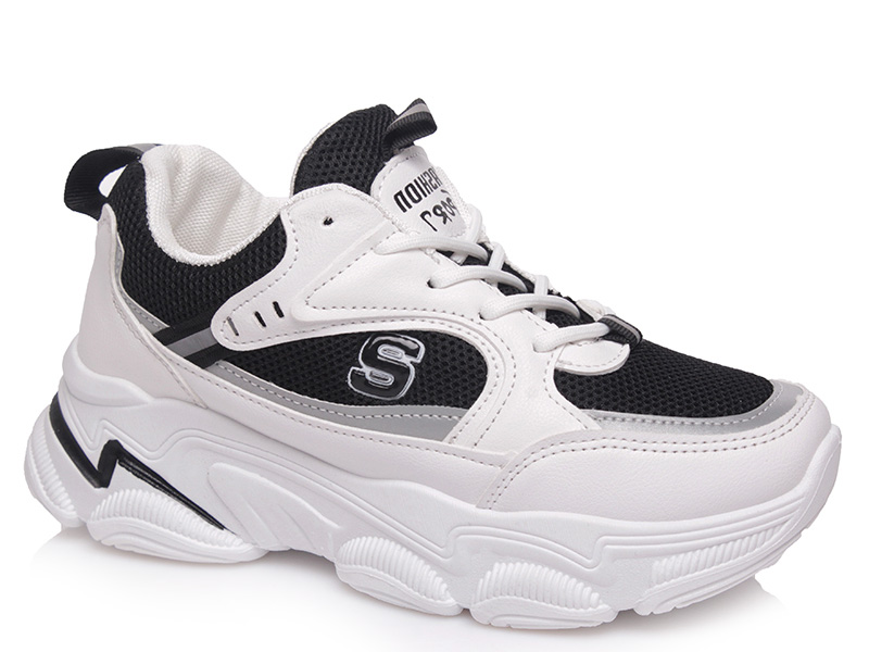 

Женские кроссовки деми Prime 801 WHITE-BLACK(37-2) Белый р.38