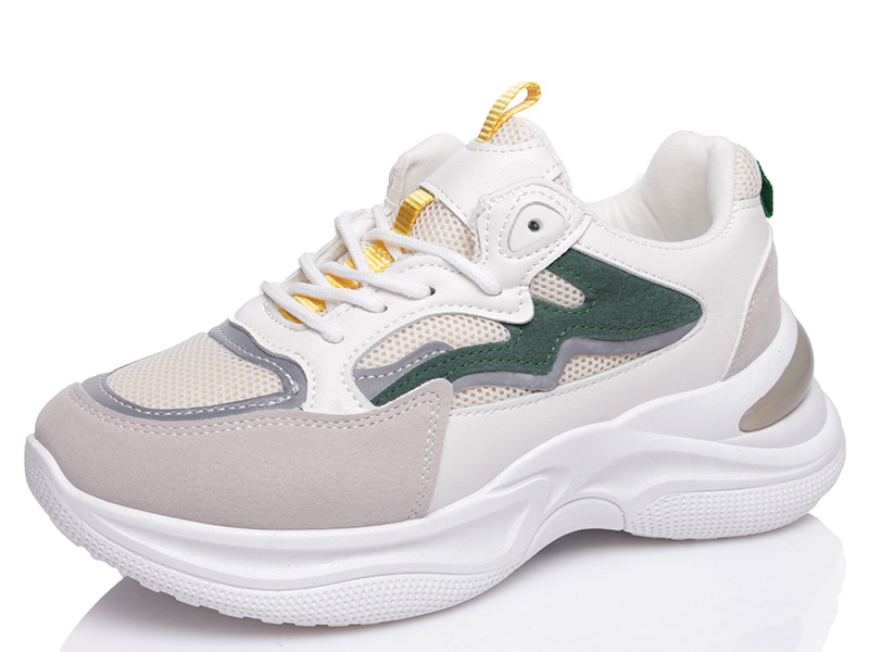 

Женские кроссовки деми Prime 2032 WHITE-GREEN(36-39) Белый р.38