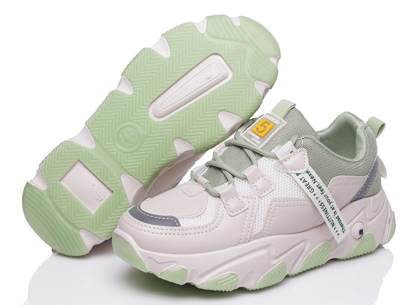 

Женские кроссовки деми Prime 2003 WHITE-GREEN-ds Белый р.36