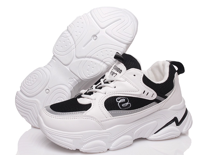 

Женские кроссовки деми Prime 801 WHITE-BLACK(37-41) Белый р.39 (24,5 см.)