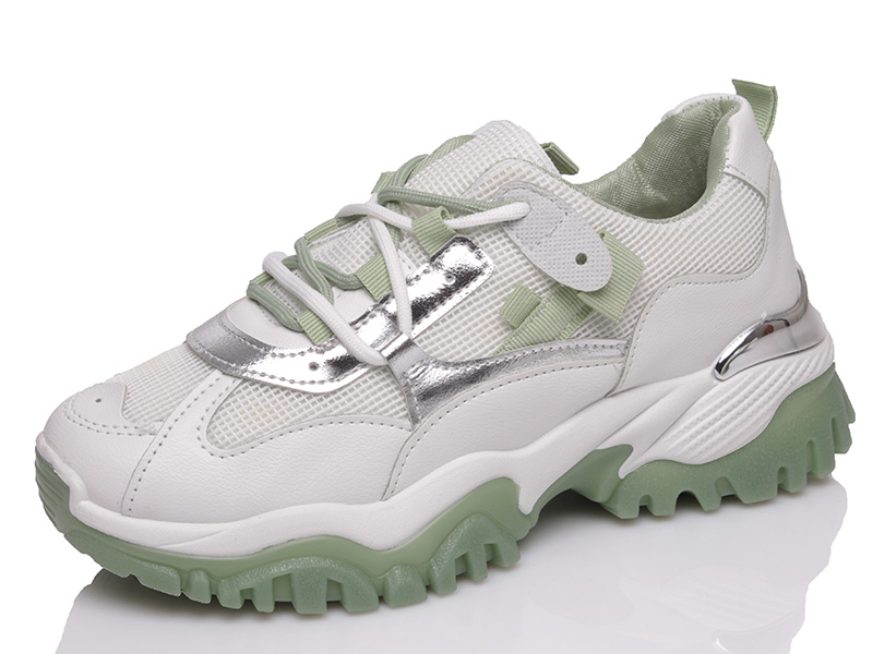

Женские кроссовки деми Prime 806 GREEN(35-38) Белый р.36