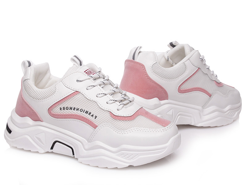 

Женские кроссовки деми Prime H02 WHITE-PINK-d Белый р.36