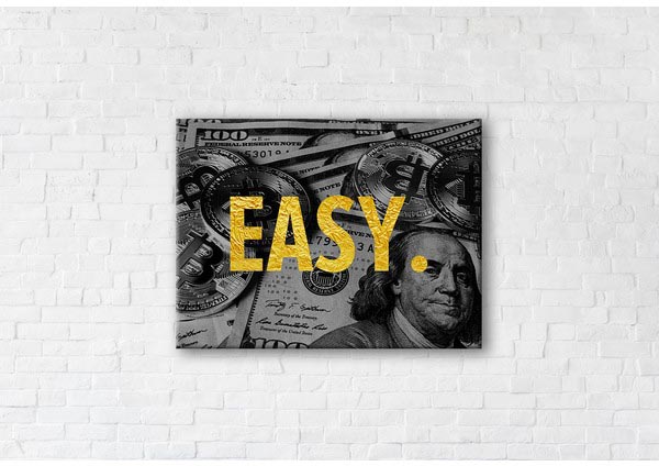

Картина на холсте IBR Easy Gold 90x120 см