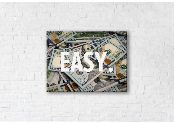 

Картина на холсте IBR Easy Money 50x65 см