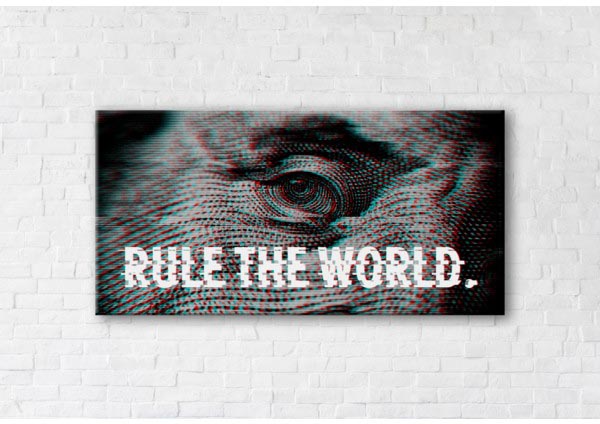 

Картина на холсте IBR Rule the World 70x140 см