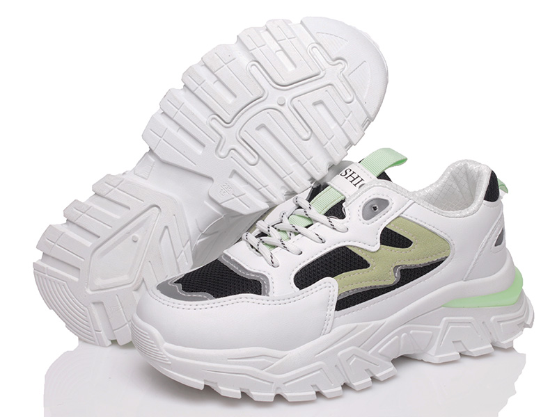 

Женские кроссовки деми Prime 7008LV WHITE-GREEN(35-38) Белый р.36