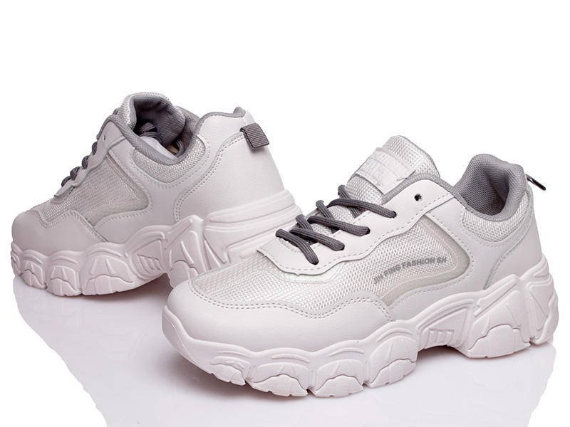 

Женские кроссовки деми Prime 715 WHITE-GREY Белый р.35