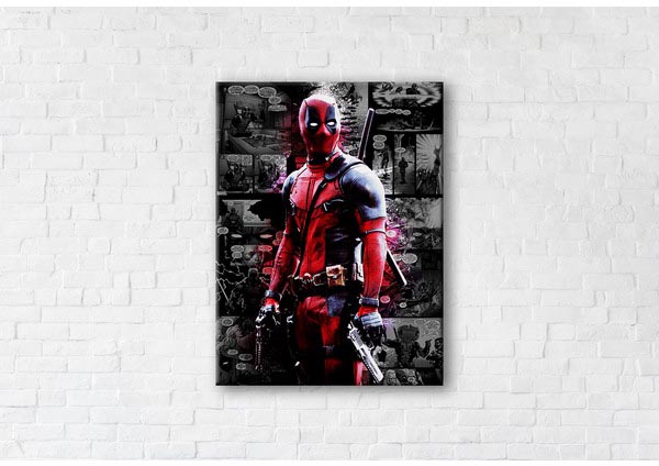 

Картина на холсте IBR Deadpool 45x60 см