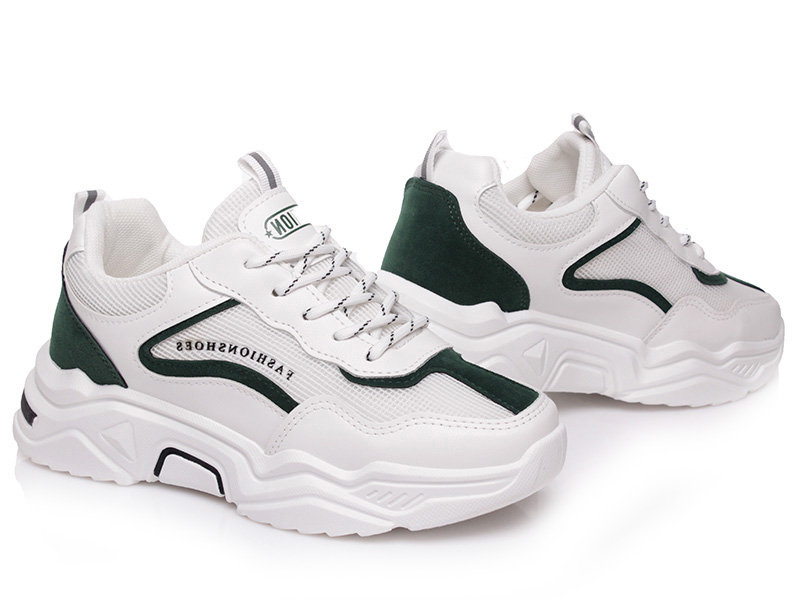 

Женские кроссовки деми Prime H02 WHITE-GREEN-d Белый р.40