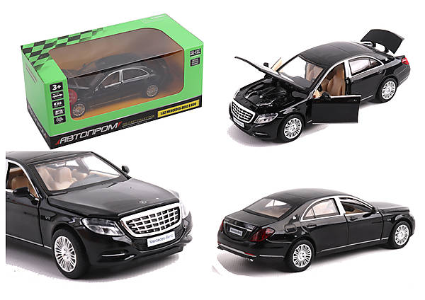 

Машина металл 1:32 Mercedes-Benz S 600 2015 свет, звук Автопром (68401)