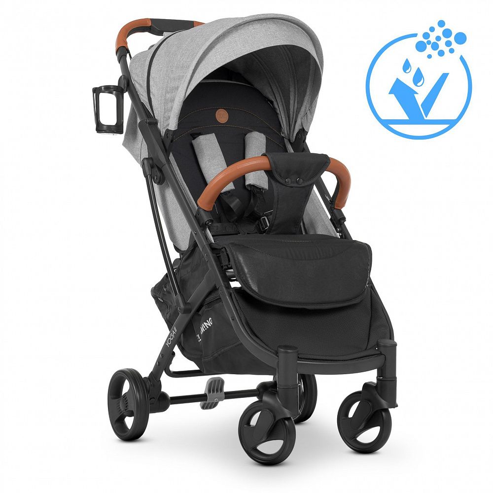 

Всесезонная детская коляска El Camino с поворотными передними колесами M 3910 YOGA II v.2 Denim Medium Gray