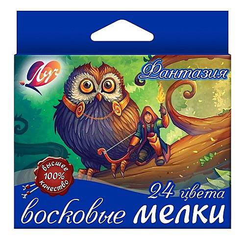 

Карандаш масляный, круглый "Фантазия" 24 цвета Луч (290269)