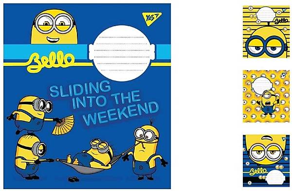 

Тетрадь А5 12 листов в линию Miniontastic (25шт. в упак микс видов) YES (765584)