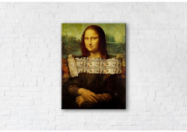 

Картина на холсте IBR Money Lisa 90x120 см