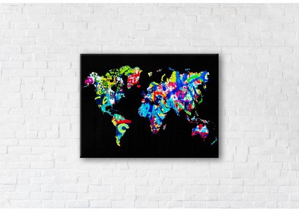 

Картина на холсте IBR Black World 75x100 см