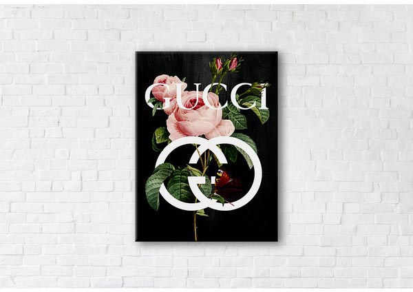 

Картина на холсте IBR Gucci Black 90x120 см