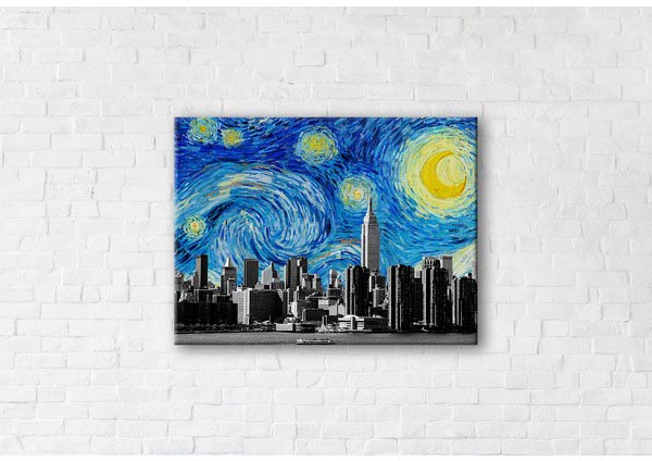 

Картина на холсте IBR Starry New York 45x60 см