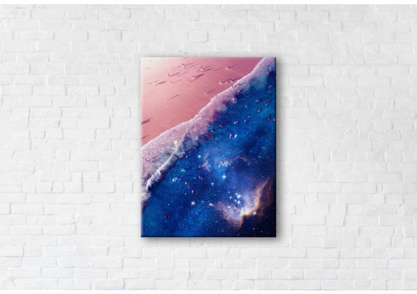 

Картина на холсте IBR Space Ocean 45x60 см