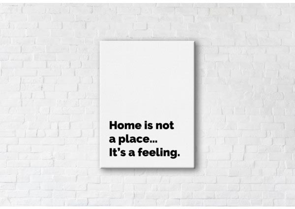 

Картина на холсте IBR Home is a feeling 75x100 см