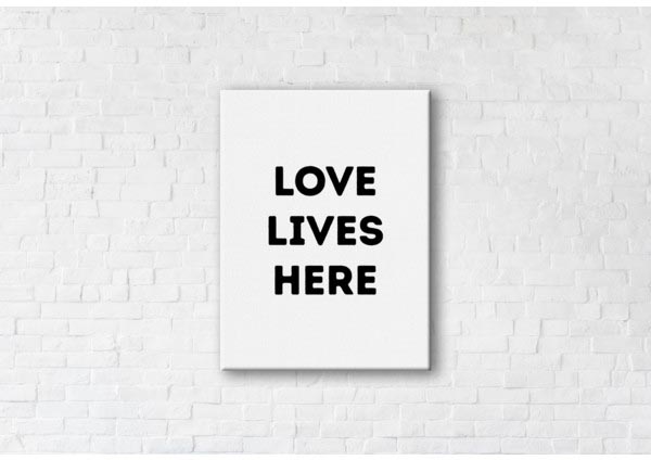 

Картина на холсте IBR Love Lives Here 50x65 см