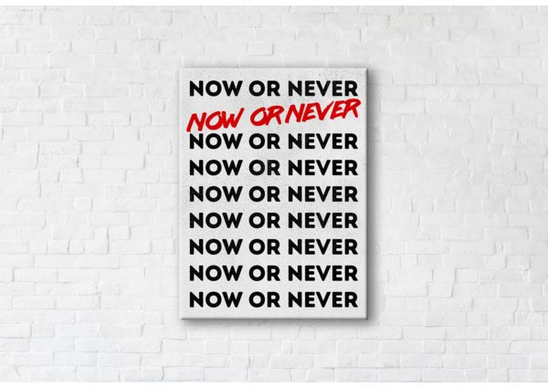 

Картина на холсте IBR Now Or Never 45x60 см