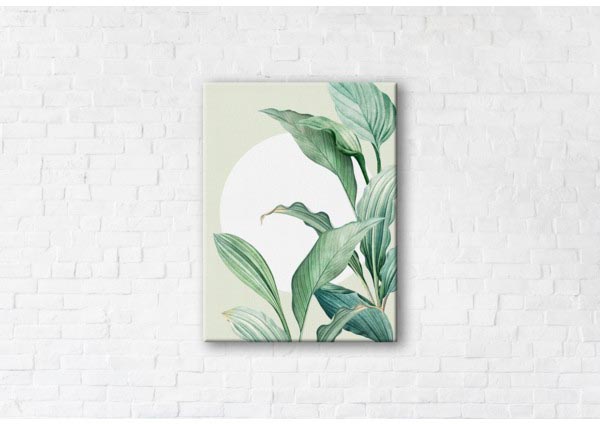 

Картина на холсте IBR Green Leaves 50x65 см