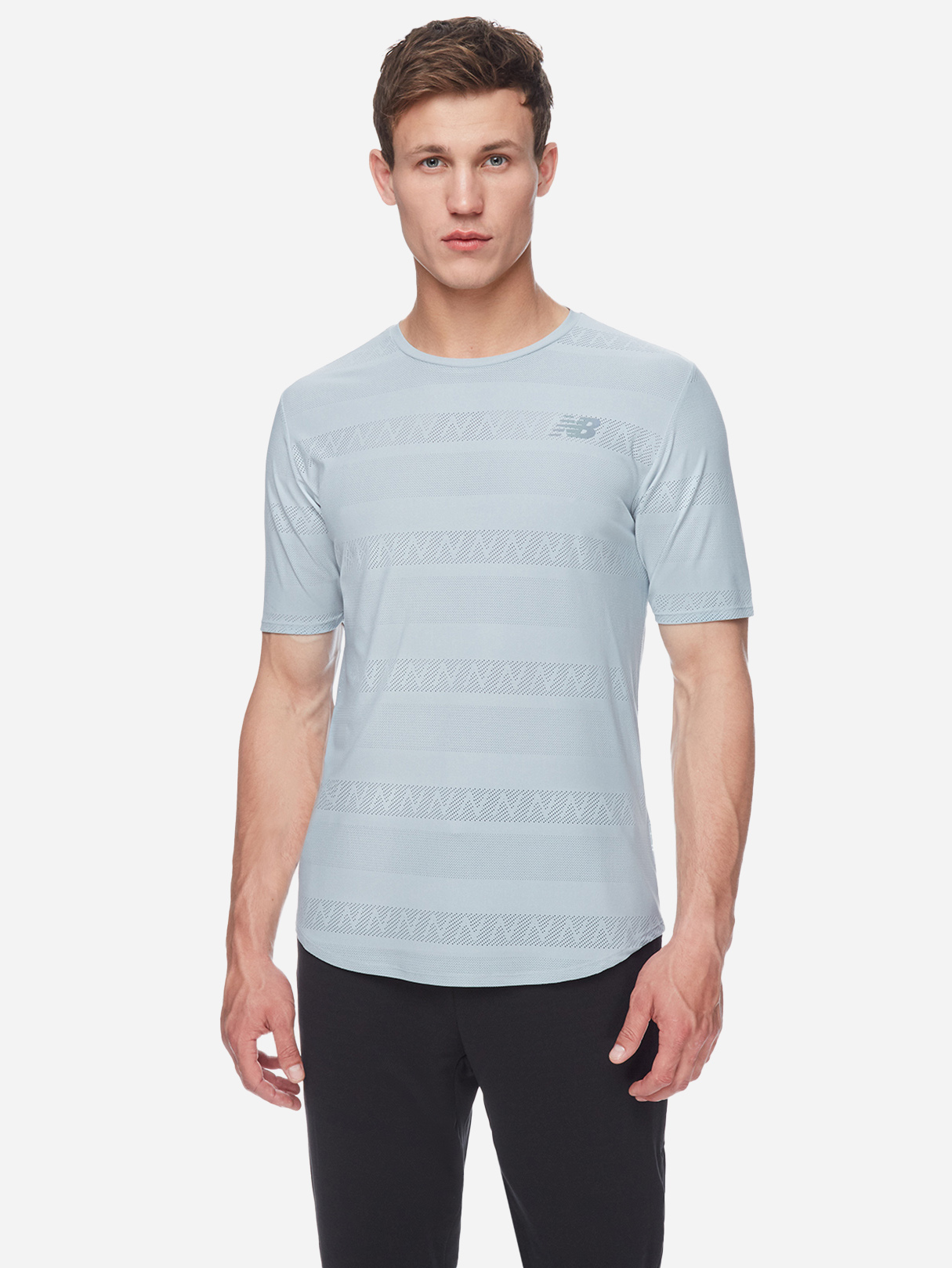 

Футболка New Balance Q Speed Jacquard SS MT13277LSL  Серая, Футболка New Balance Q Speed Jacquard SS MT13277LSL L Серая