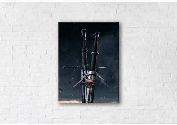 

Картина на холсте IBR Witcher Swords 90x120 см