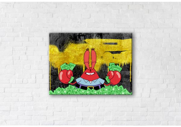 

Картина на холсте IBR Mister Krabs 90x120 см