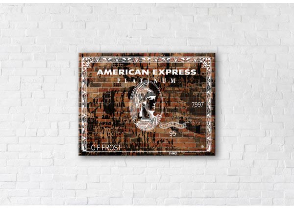 

Картина на холсте IBR Grunge American Express 75x100 см
