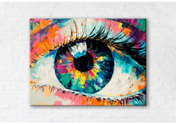 

Картина на холсте IBR Colored Eye 45x60 см