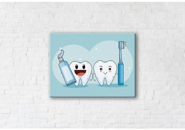 

Картина на холсте IBR Healthy Teeth 75x100 см