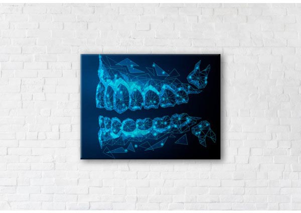 

Картина на холсте IBR Graphic Jaw 110x145 см