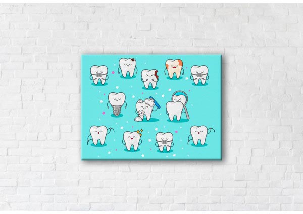

Картина на холсте IBR Life Of Teeth 45x60 см
