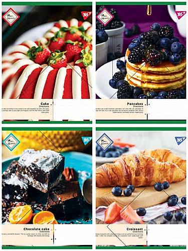 

Тетрадь А5 36 листов в клетку Pancakes (15шт в упак микс) YES (765011)