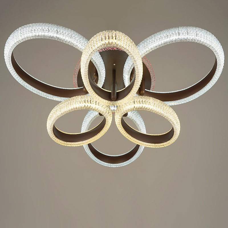 

Люстра стельова LED Light House SRS-16145/3+3 150W+16W чорний