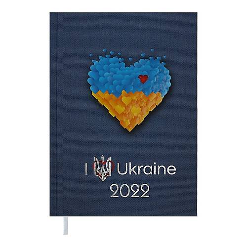

Ежедневник датированный 2022 UKRAINE, A5, серый Buromax (BM.2128-09)