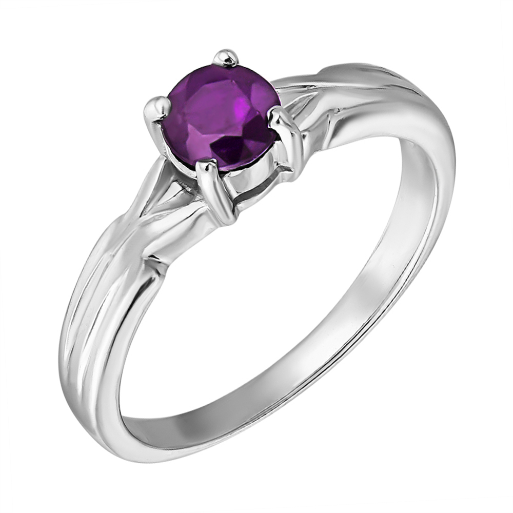 

Серебряное кольцо с аметистом 000125588 18 размера
