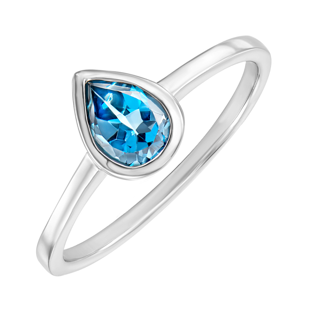 

Серебряное кольцо с топазом swiss 000144874 16 размера