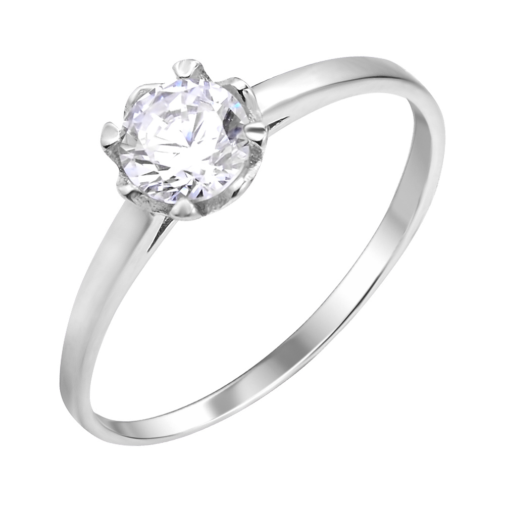 

Серебряное кольцо с цирконием 000112722 16.5 размера