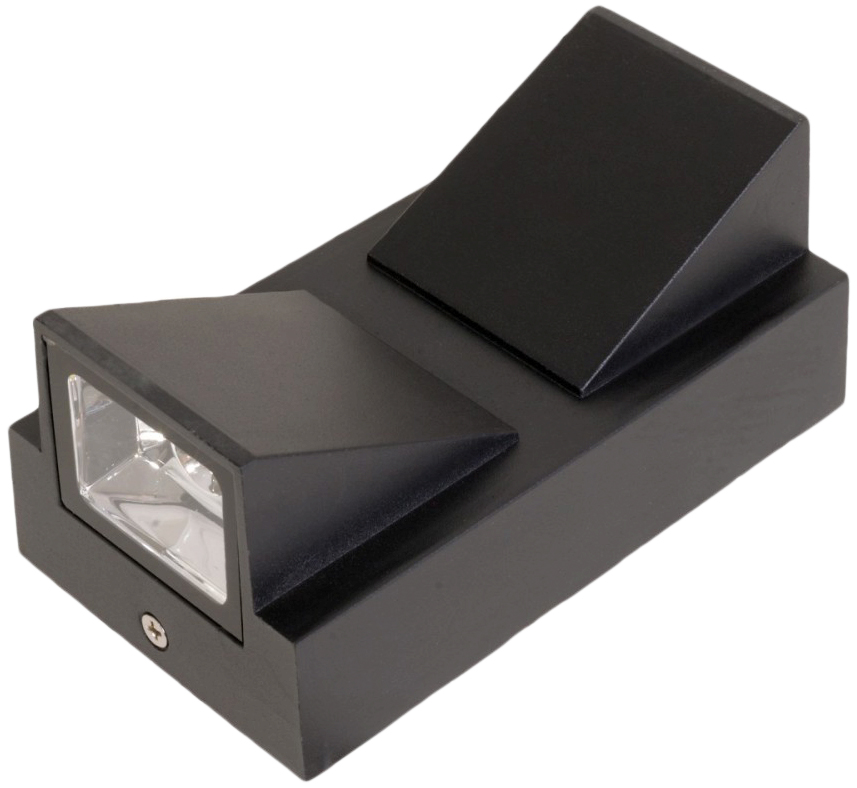 

Фасадный светильник Brille AL-224/2х3 Вт WW COB LED IP65 BK (34-328)