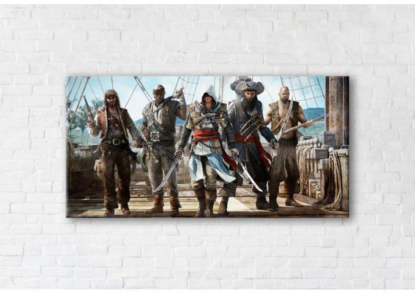 

Картина на холсте IBR Assassin's Creed, Black Flag 50x100 см