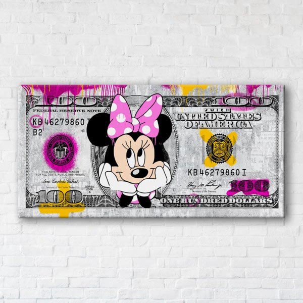 

Картина на холсте IBR Minnie Money 50x100 см