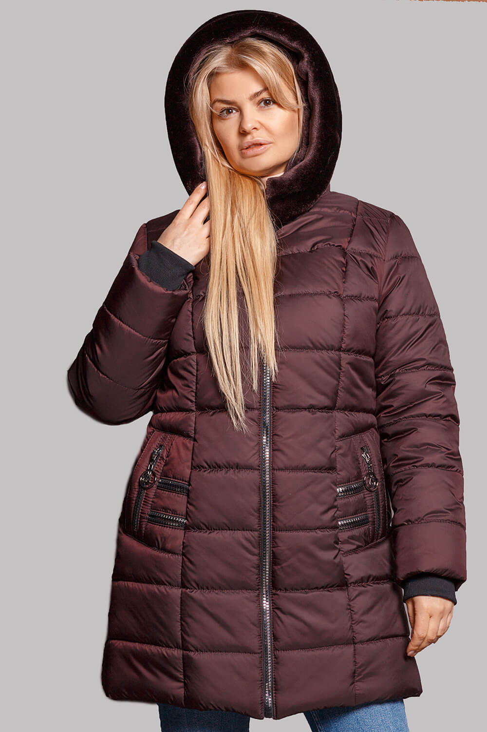 

Зимняя куртка Miorichi Ирена  Бордовый (04005-bordo-red158, Зимняя куртка Miorichi Ирена 58 Бордовый (04005-bordo-red158)