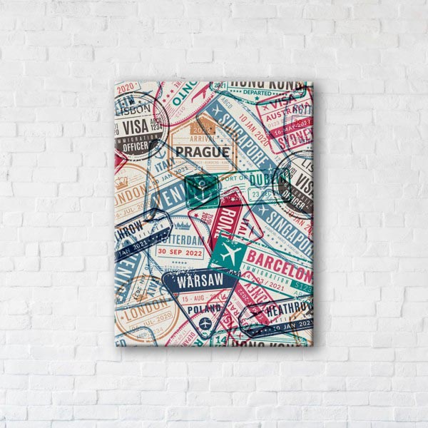 

Картина на холсте IBR Stamps 50x65 см