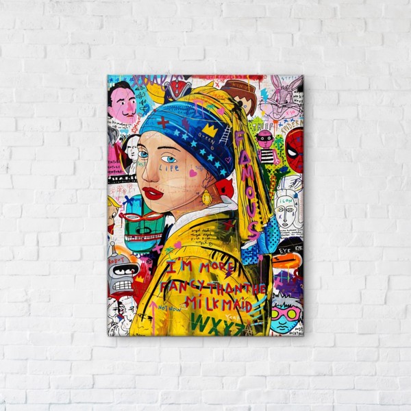 

Картина на холсте IBR Pearl Earring 50x65 см